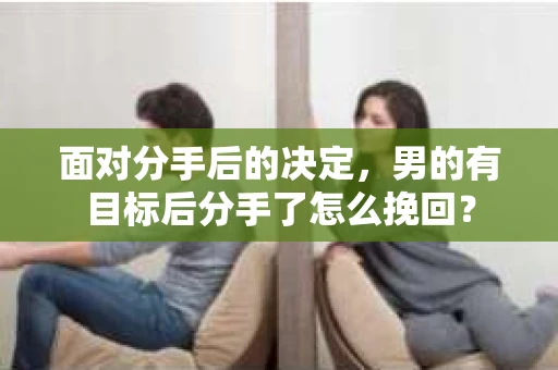 面对分手后的决定，男的有目标后分手了怎么挽回？