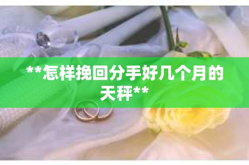 **怎样挽回分手好几个月的天秤**