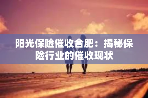 阳光保险催收合肥：揭秘保险行业的催收现状
