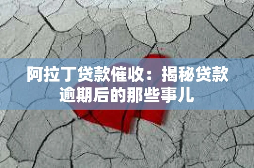 阿拉丁贷款催收：揭秘贷款逾期后的那些事儿