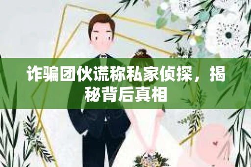 诈骗团伙谎称私家侦探，揭秘背后真相