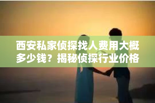 西安私家侦探找人费用大概多少钱？揭秘侦探行业价格之谜