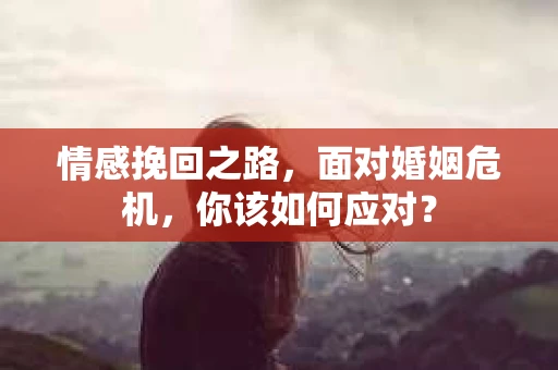 情感挽回之路，面对婚姻危机，你该如何应对？