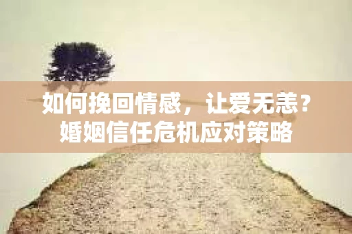如何挽回情感，让爱无恙？婚姻信任危机应对策略