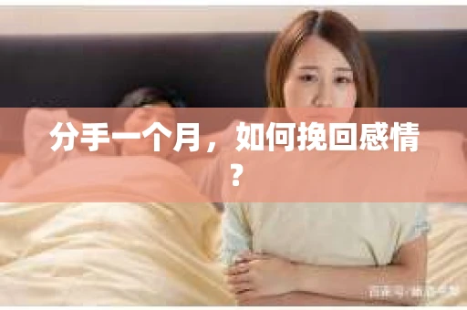 分手一个月，如何挽回感情？