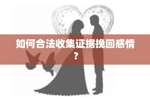 如何合法收集证据挽回感情？